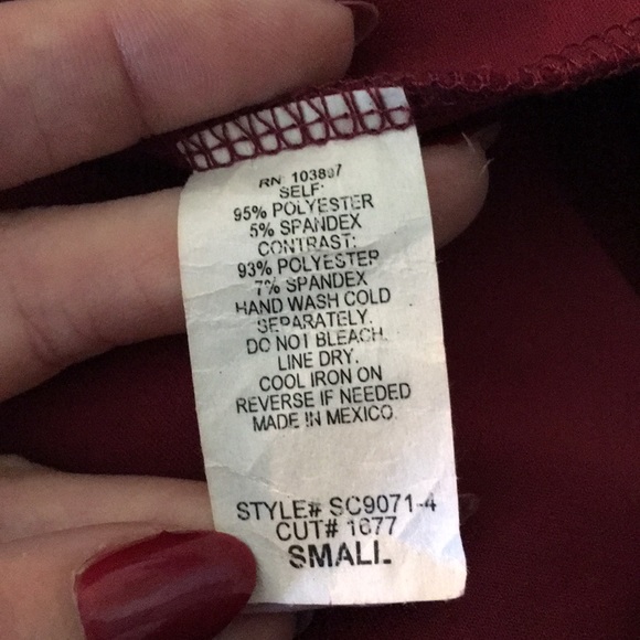 🌷 Burgundy Halter Dress with Mesh Detail - Picture 5 of 5